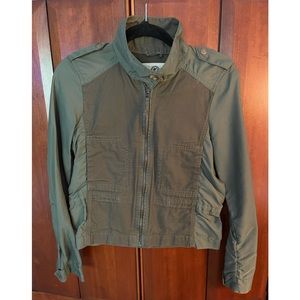 Lucky Brand Army Green zip jacket